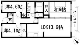 コートひらき坂の物件間取画像